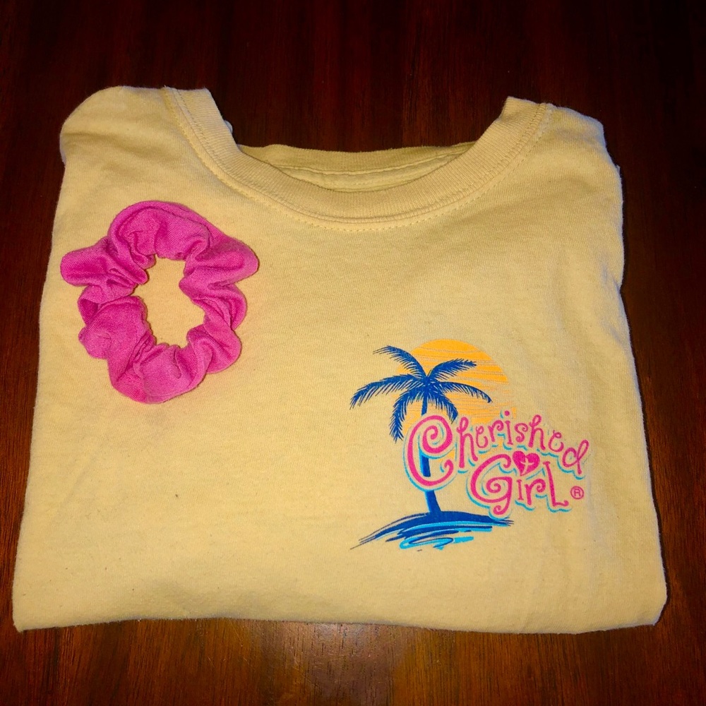 yellow cherished girl t-shirt